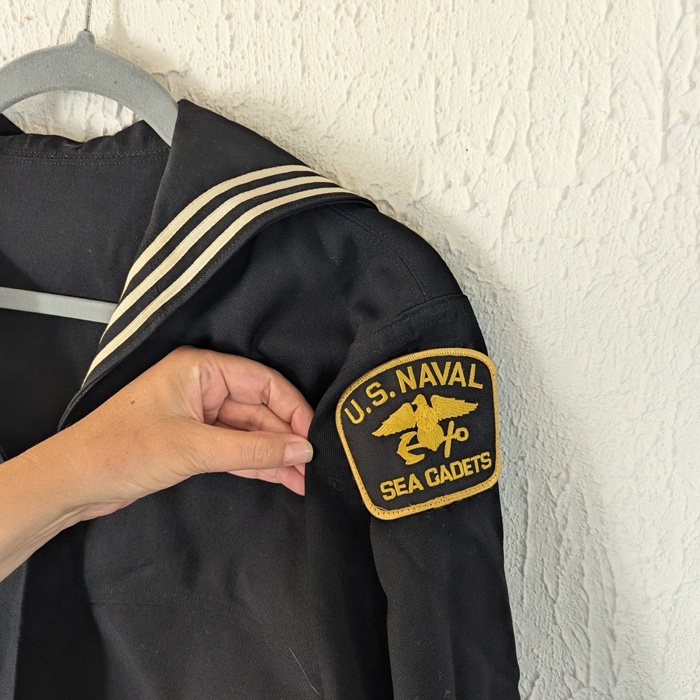 U.S. Naval Sea Cadets Black Military Jacket 42 R